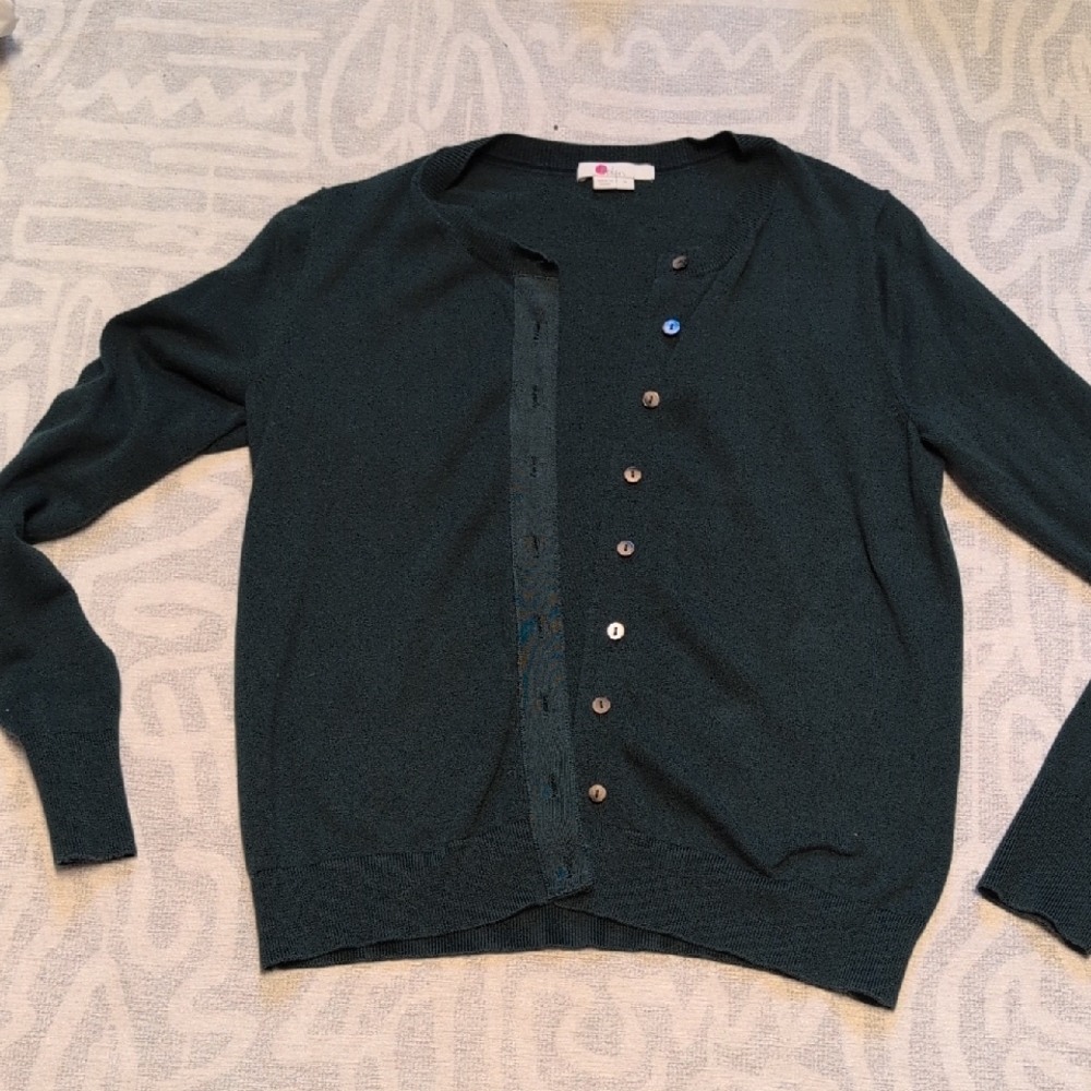 Boden Dark Green Cardigan Sweater